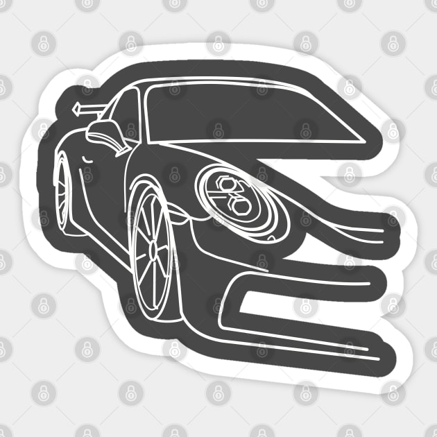 Porsche Turbo S Sticker by Aurealis